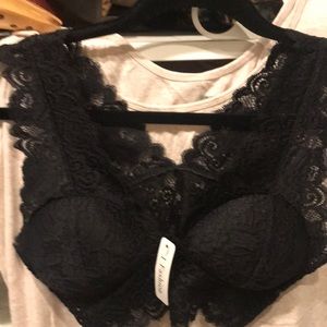 Black lace camisole